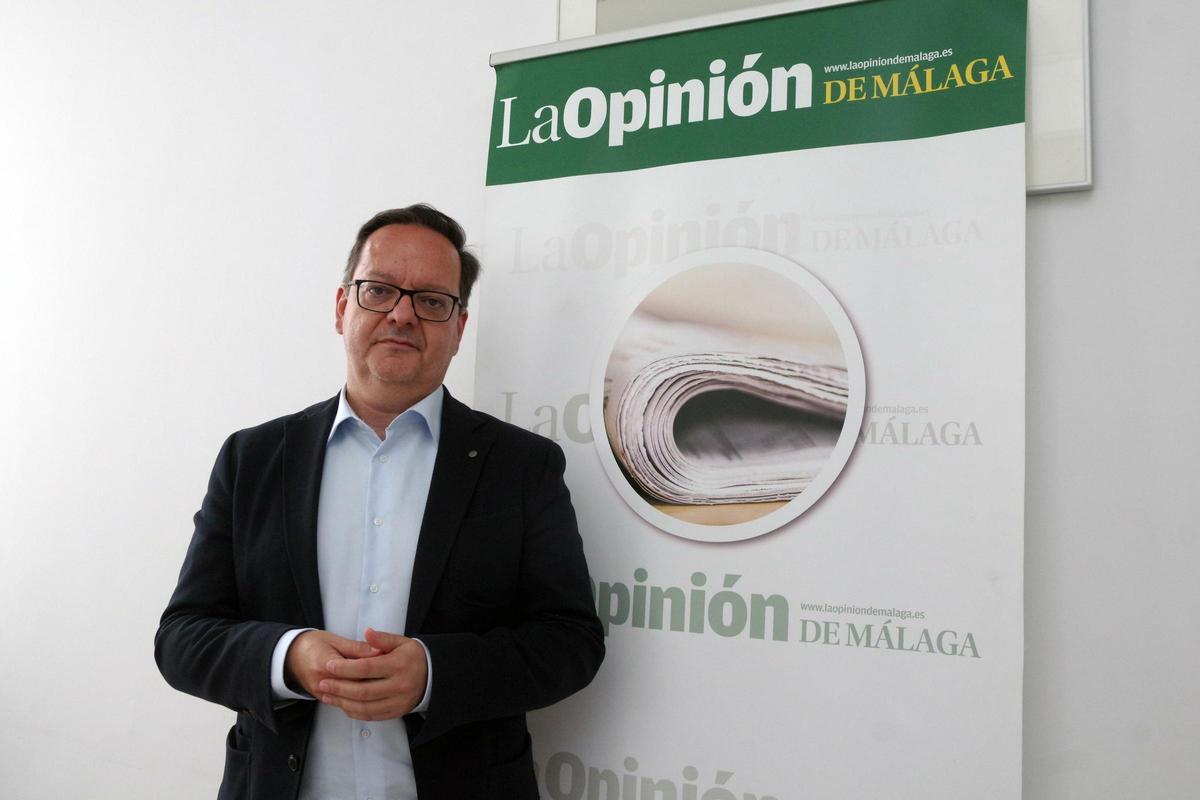 Miguel Ferrary, en la redacción de La Opinión.
