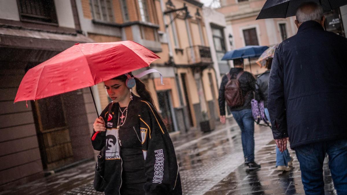 Jornada de lluvias en Tenerife