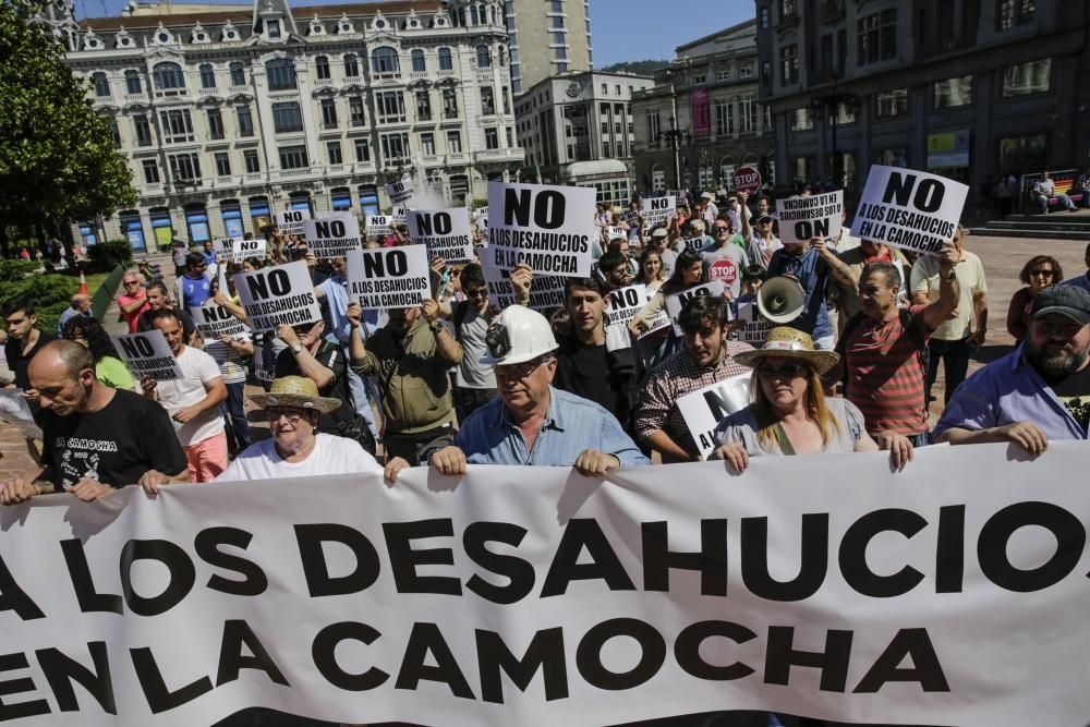 Protesta de los vecinos de La Camocha