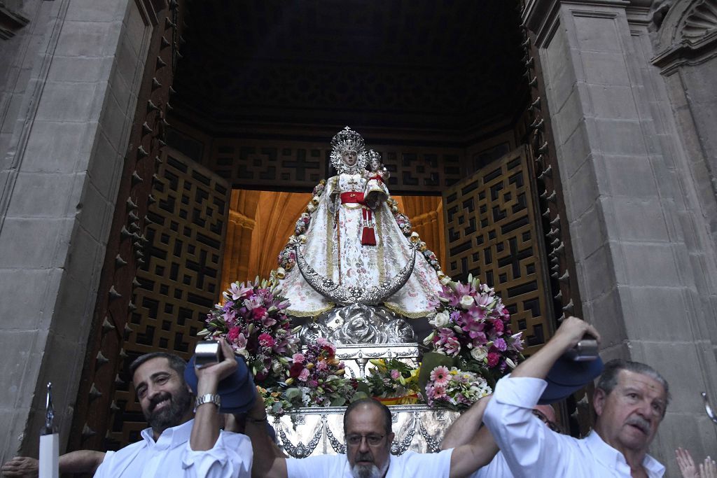 Primer tramo de la Romería de Murcia, en imágenes