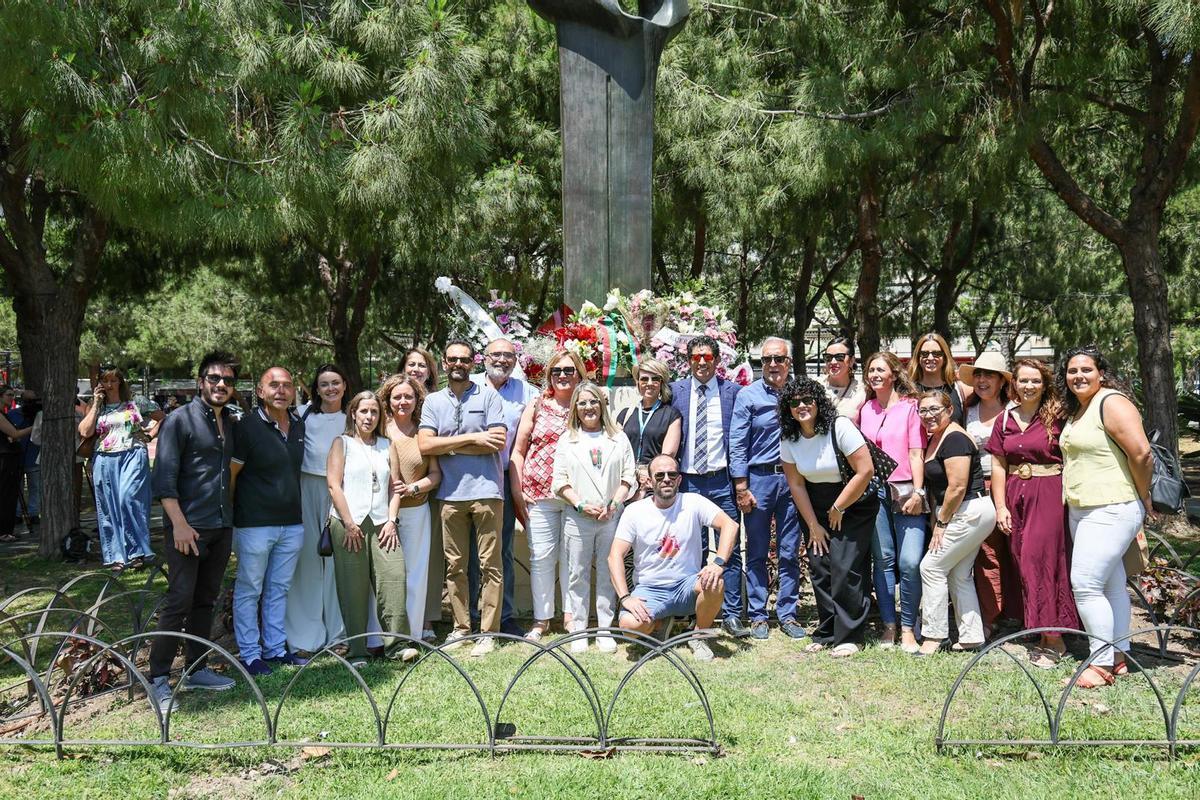 Acto de homenaje al donante.