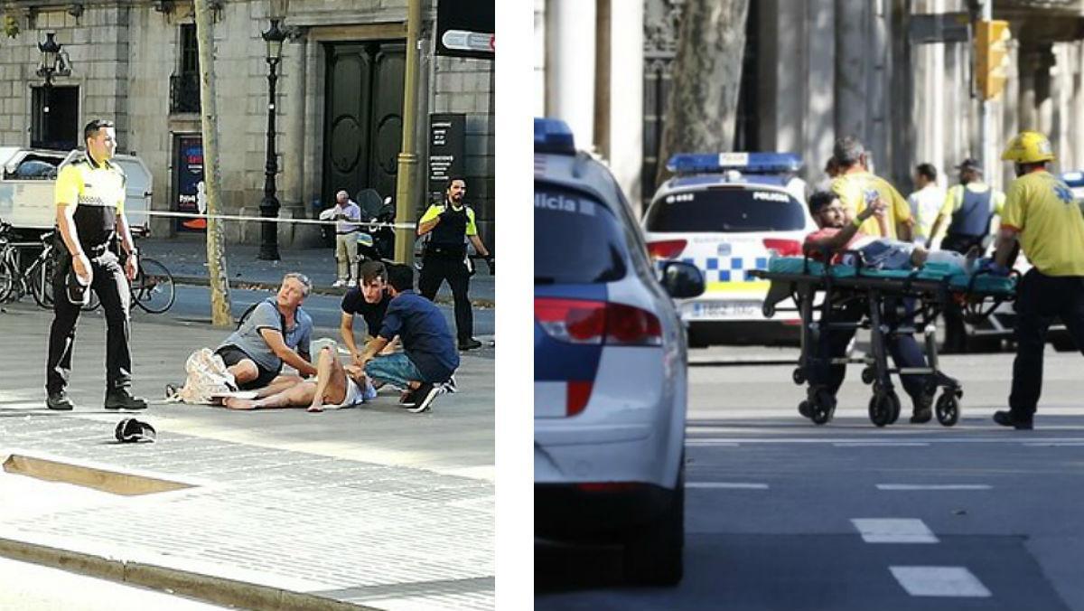 Imágenes de testigos del atropello en la Rambla de Barcelona