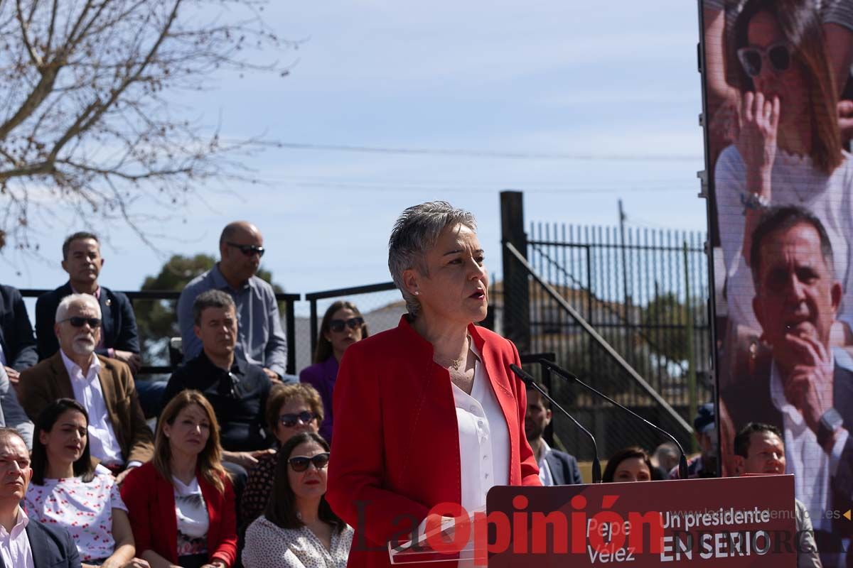 Presentación de José Vélez como candidato del PSOE a la presidencia de la Comunidad