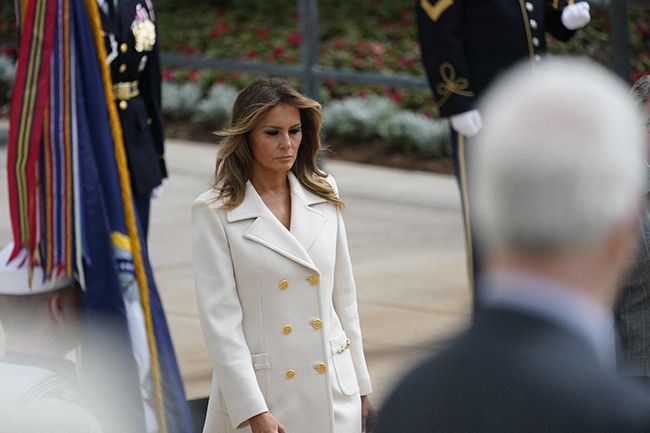 Melania Trump en el día de los caídos de Estados Unidos en 2020