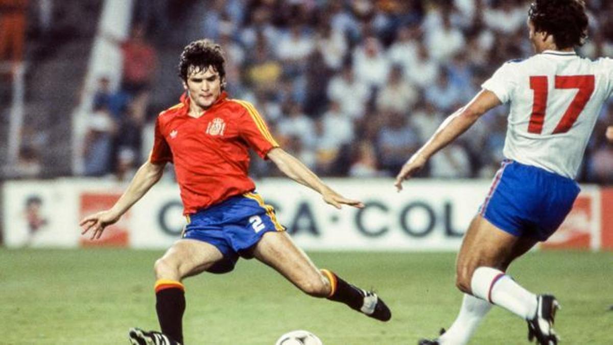 Camacho ante Inglaterra, en España 82.