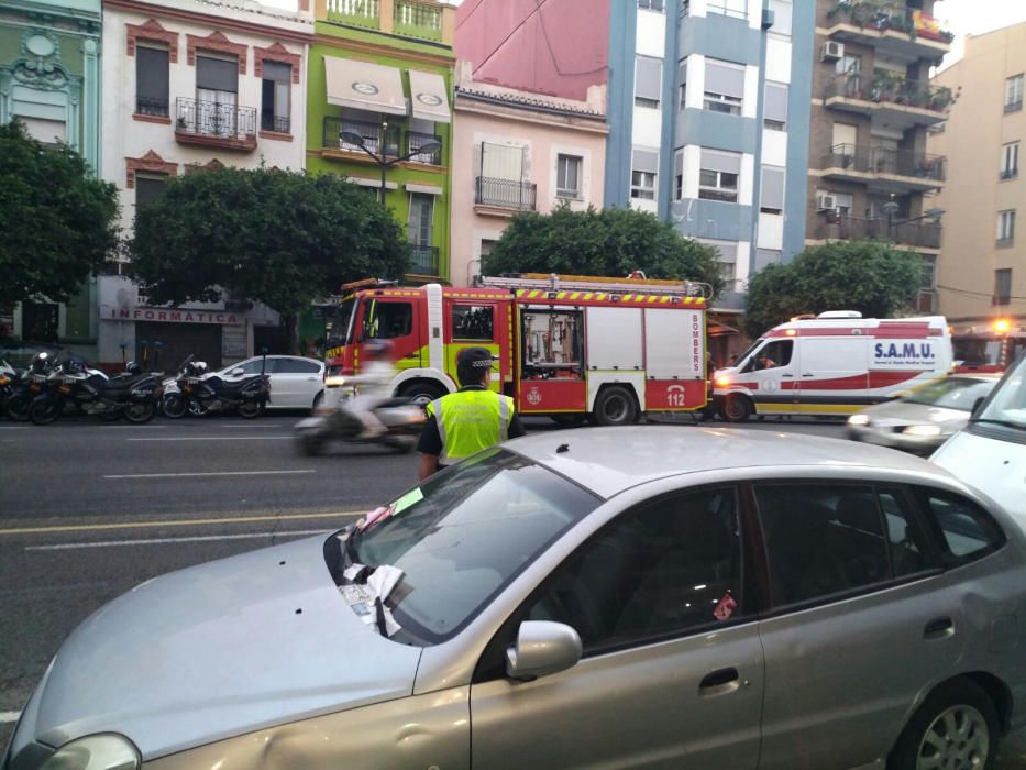 Derrumbe en la avenida del Puerto