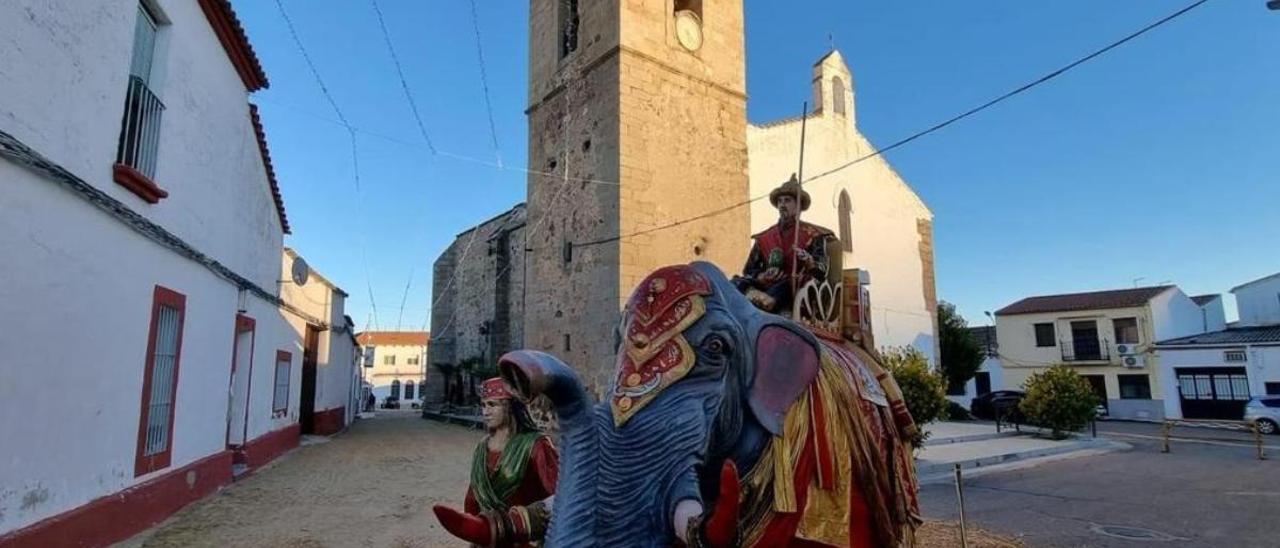 Una de las piezas del Belén de Villar de Rena.