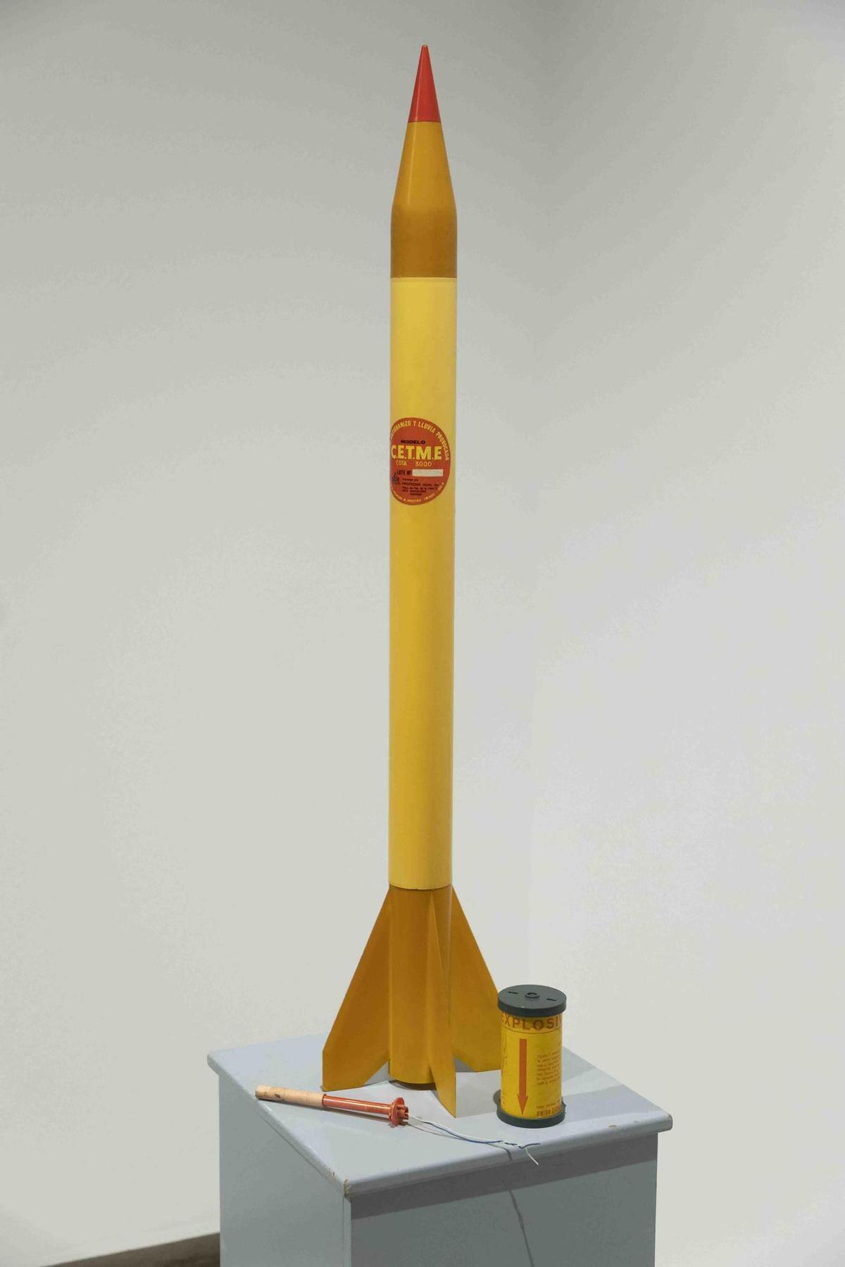 Cohete antigranizo utilizado durante la década de los 60