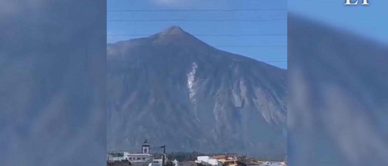 El IGN confirma por primera vez un desprendimiento en la cara norte del Teide