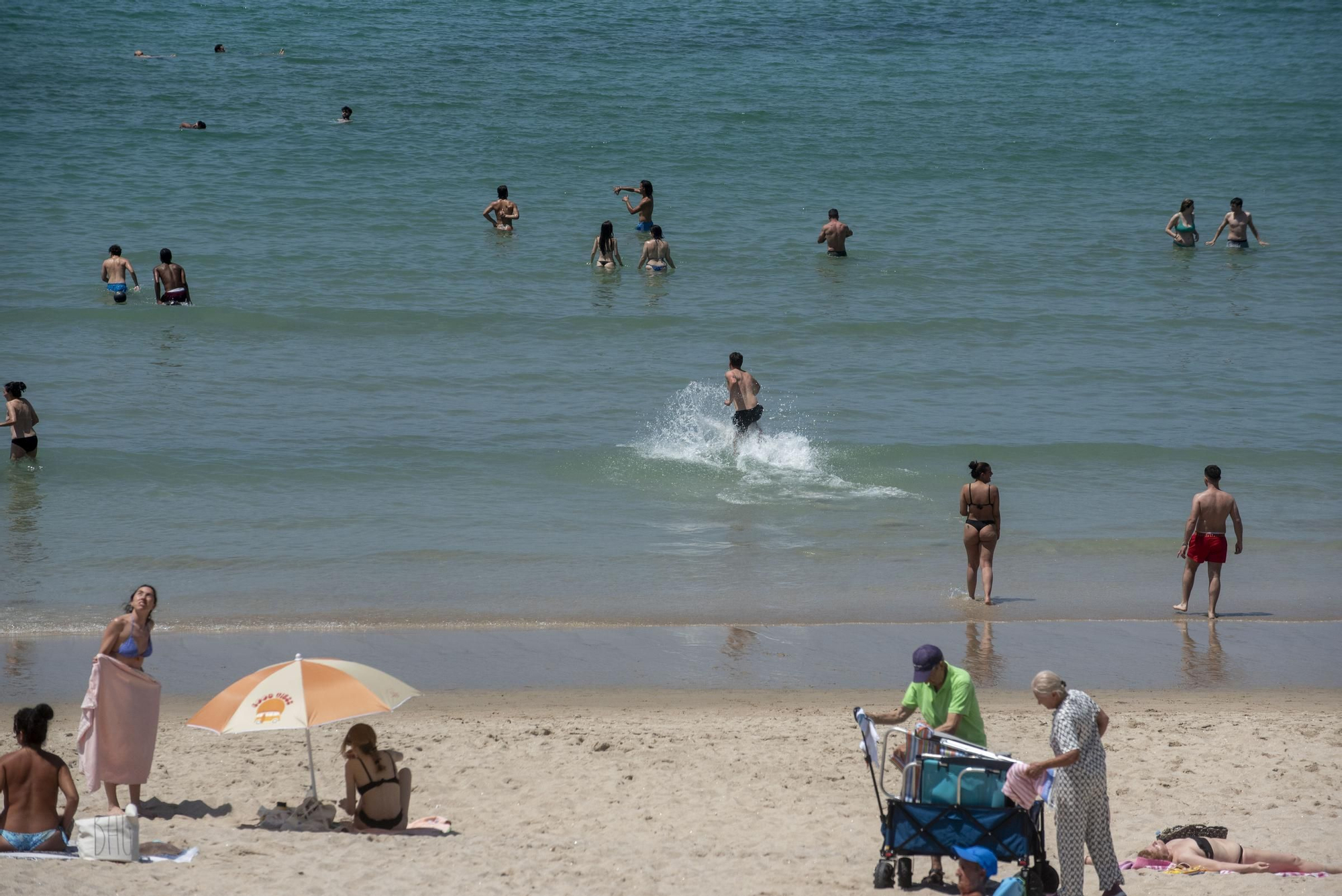 Día de playa en A Coruña