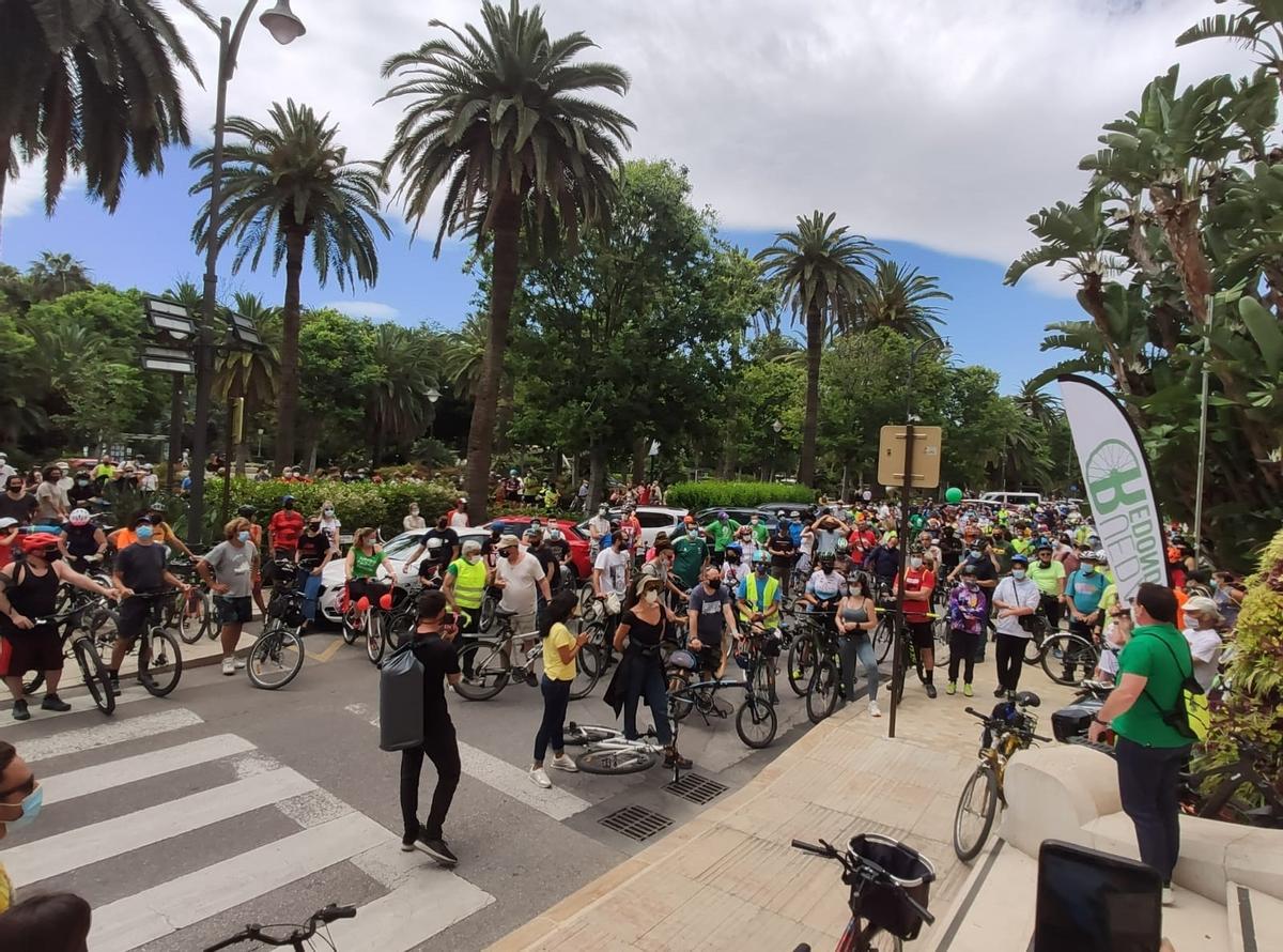 'Bicifestación' En Málaga