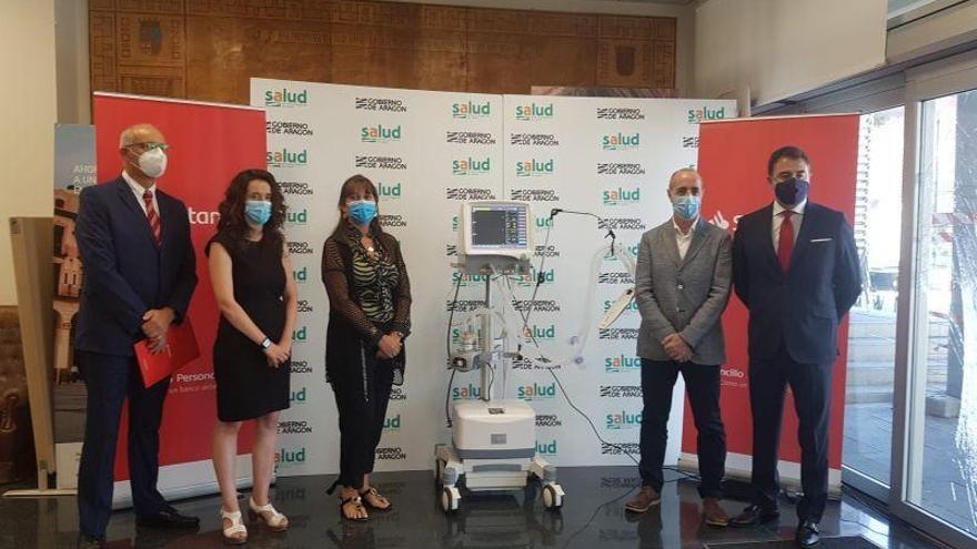 Aragón recibe dos nuevos respiradores donados por Banco Santander