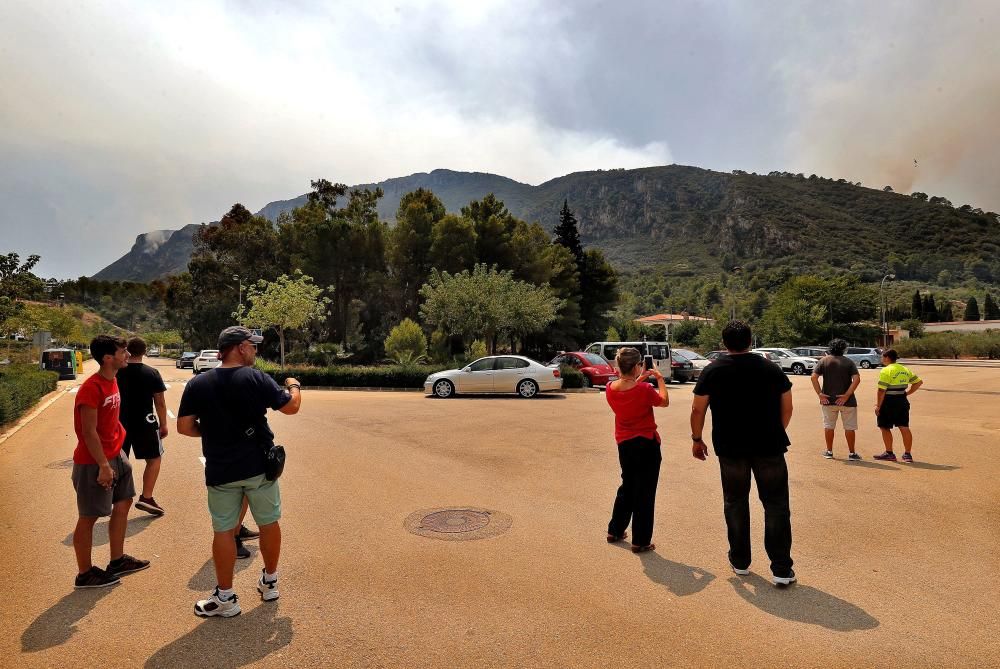 Incendio forestal en Llutxent