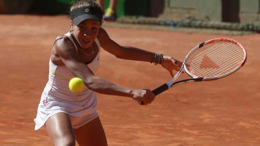 Sophia Biolay, durante la final ante Isabel Adrover.