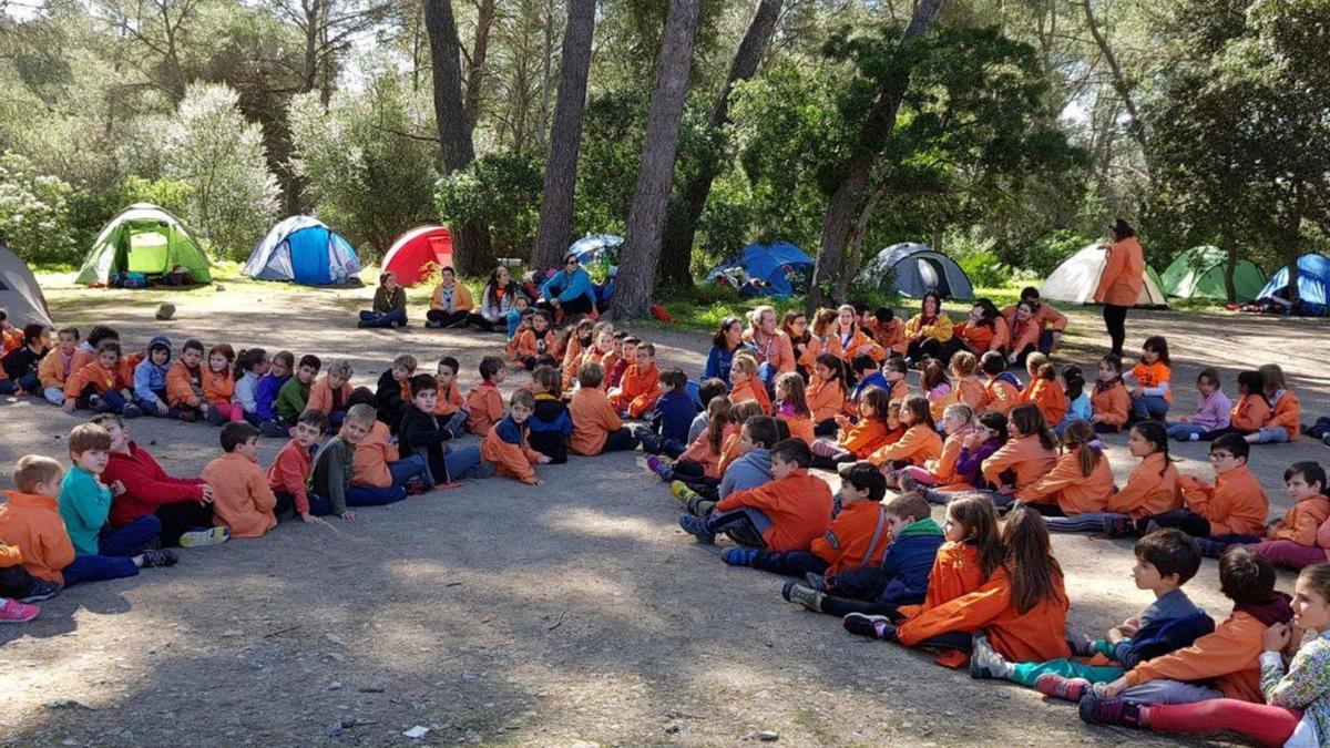 Otra actividad en la que participan los pequeños &#039;escoltes&#039;.