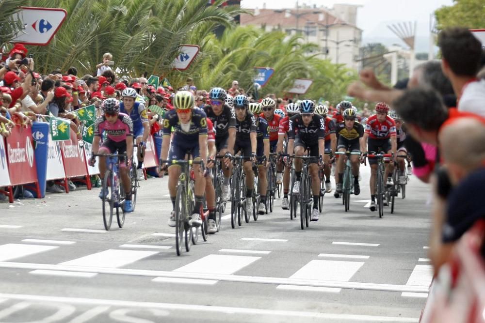 La Vuelta a España a su llegada a Alhama de Murcia