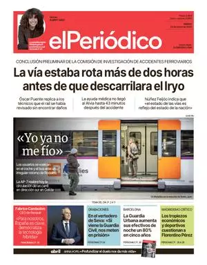 La portada de EL PERIÓDICO del 24 de enero de 2026