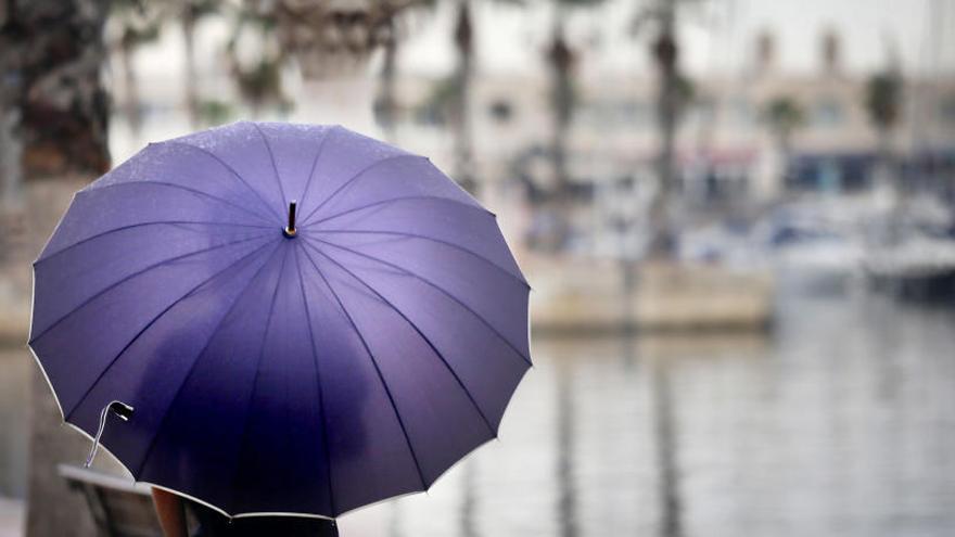 Imagen de archivo de las últimas lluvias registradas en Alicante