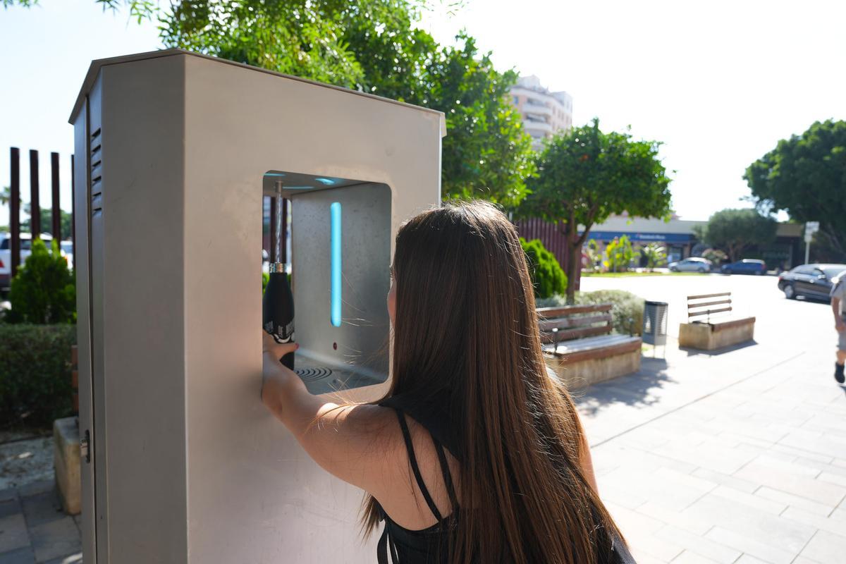 Fuente de agua refrigerada.