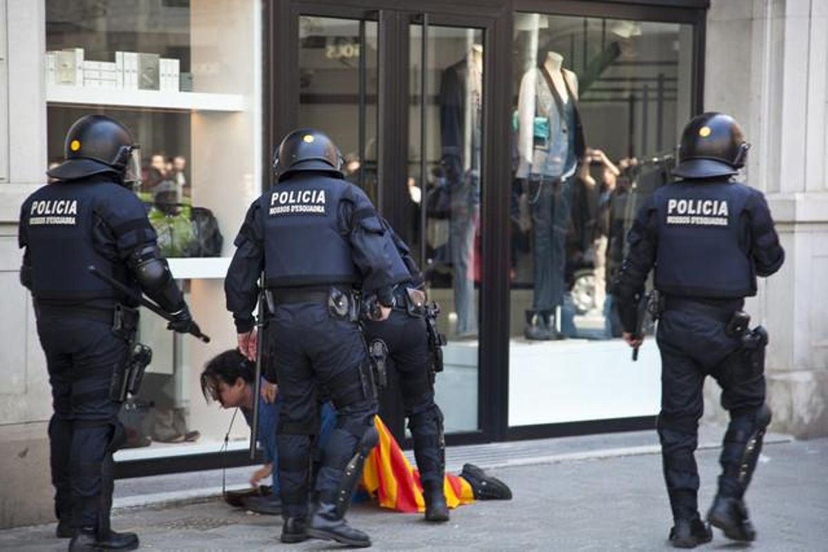 Los incidentes del 29-M, vistos por Joan Puig.