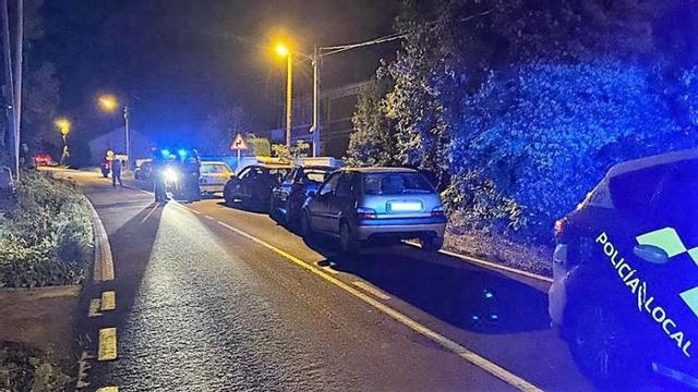 Carretera en Cecebre donde se detuvo la carrera ilegal.   | // LA OPINIÓN