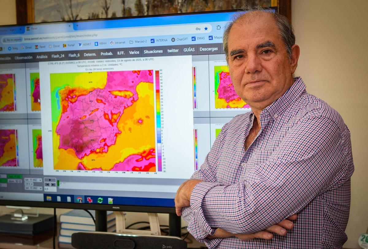 Delegado de AEMET en Extremadura, Marcelino Núñez.