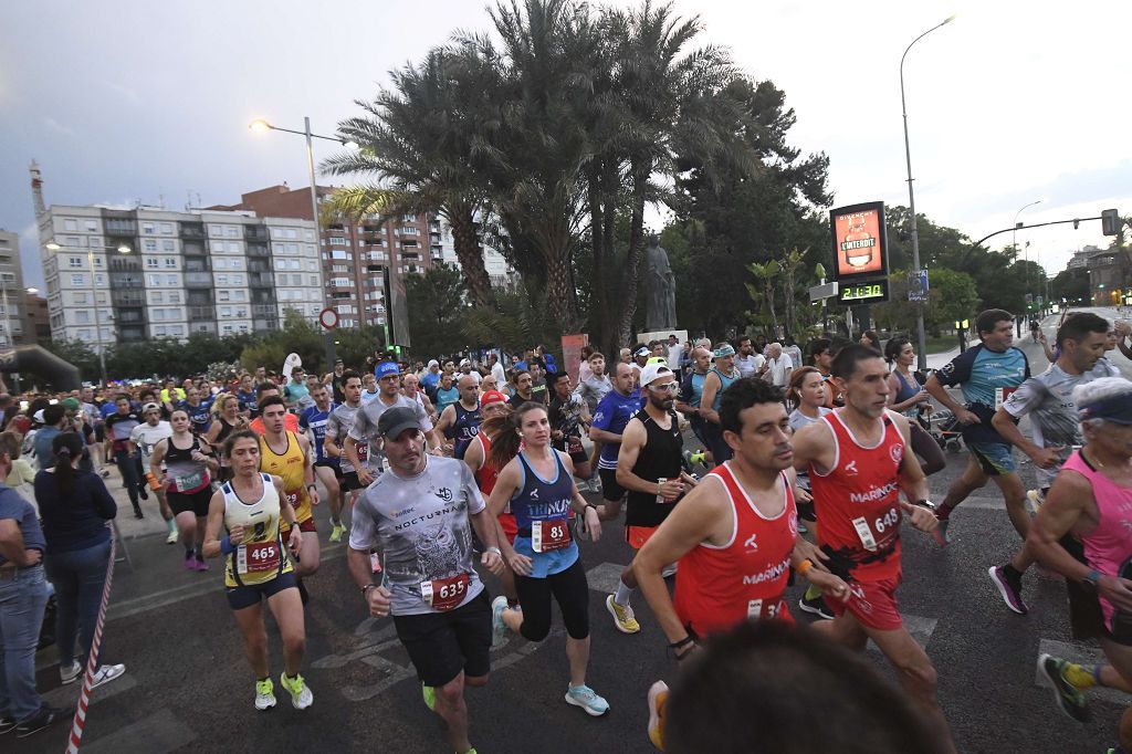 Carrera nocturna de Murcia, en imágenes