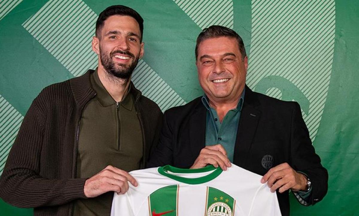 Kodro, a su llegada al FerencvAros en enero de 2024.