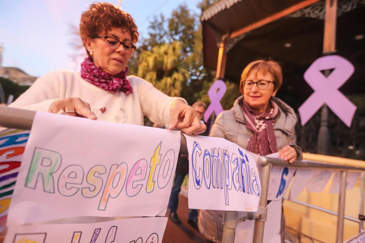 Marcha contra la violencia de género en Orihuela