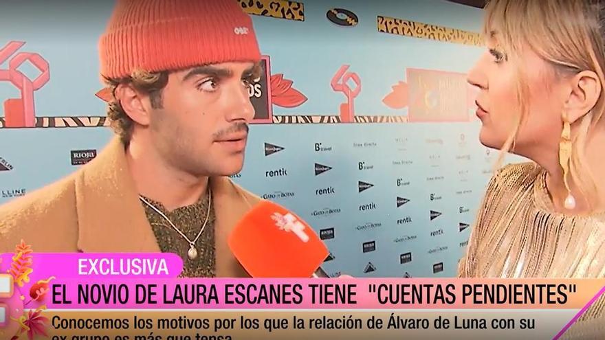 Marta Riesco enfada al novio de Laura Escanes en una entrevista y se marcha