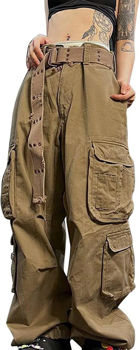 Pantalón cargo de tiro bajo, de Amazon (desde 29,89 €)