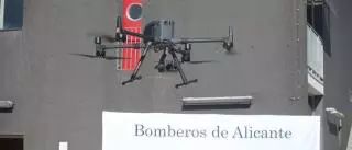 Un dron de rescate para los Bomberos de Alicante único en la Comunidad Valenciana