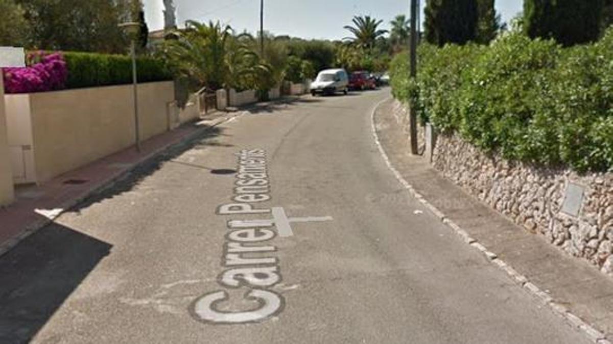 Una vista genérica de una calle de Cala Romàntica, en Manacor