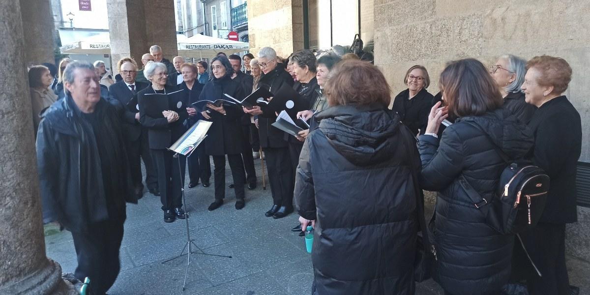 Obradoiro de Voces Libredón, en el cantón de Correos.