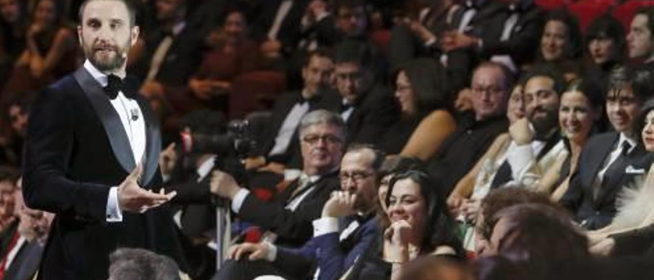 Dani Rovira, durante su actuación en la gala de los Premios Goya 2017.