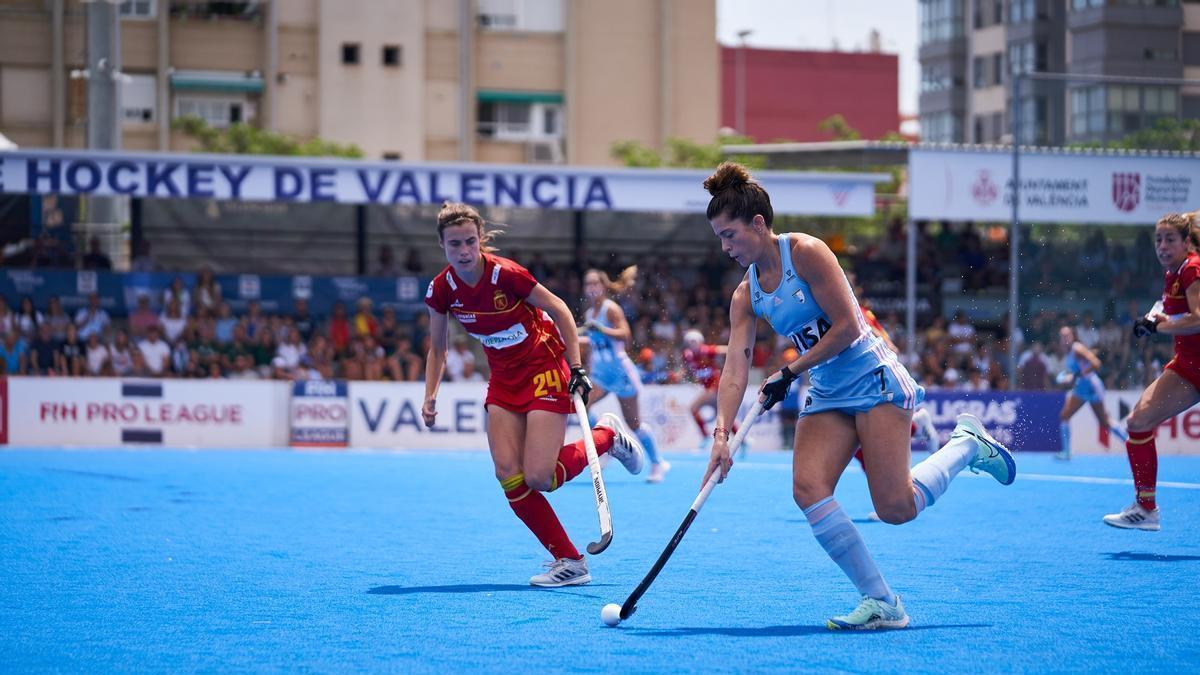 Partido entre Argentina y España en València