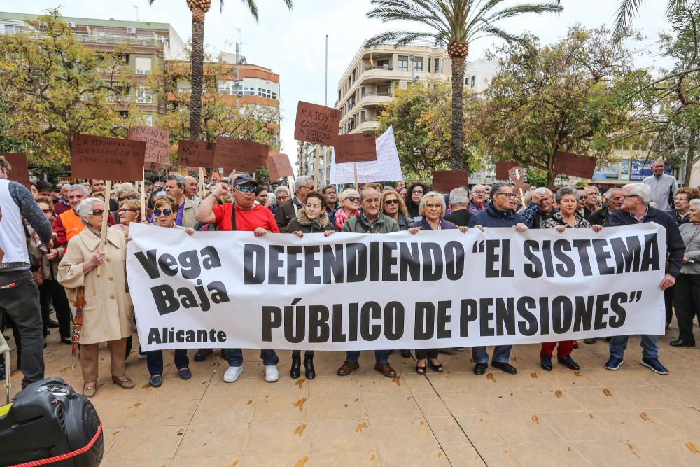 Manifestación en defensa de las pensiones públicas