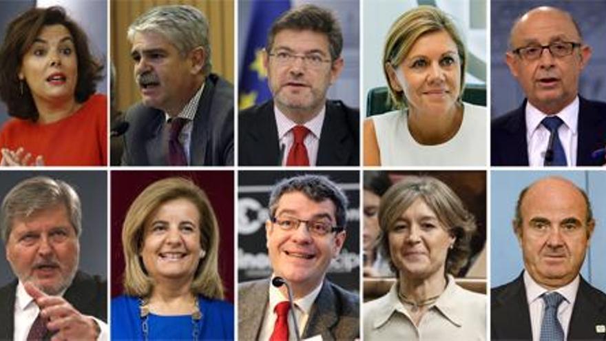 El nuevo Gobierno de Rajoy: Cinco mujeres y nueve hombres con Santamaría como única vicepresidencia