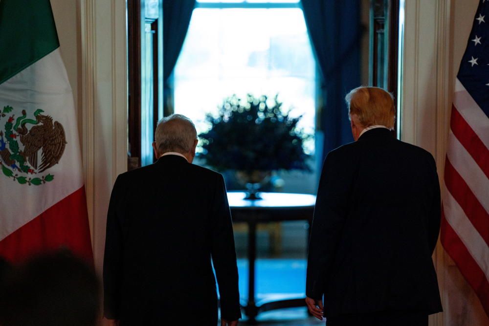 Reunión entre Trump y López Obrador.