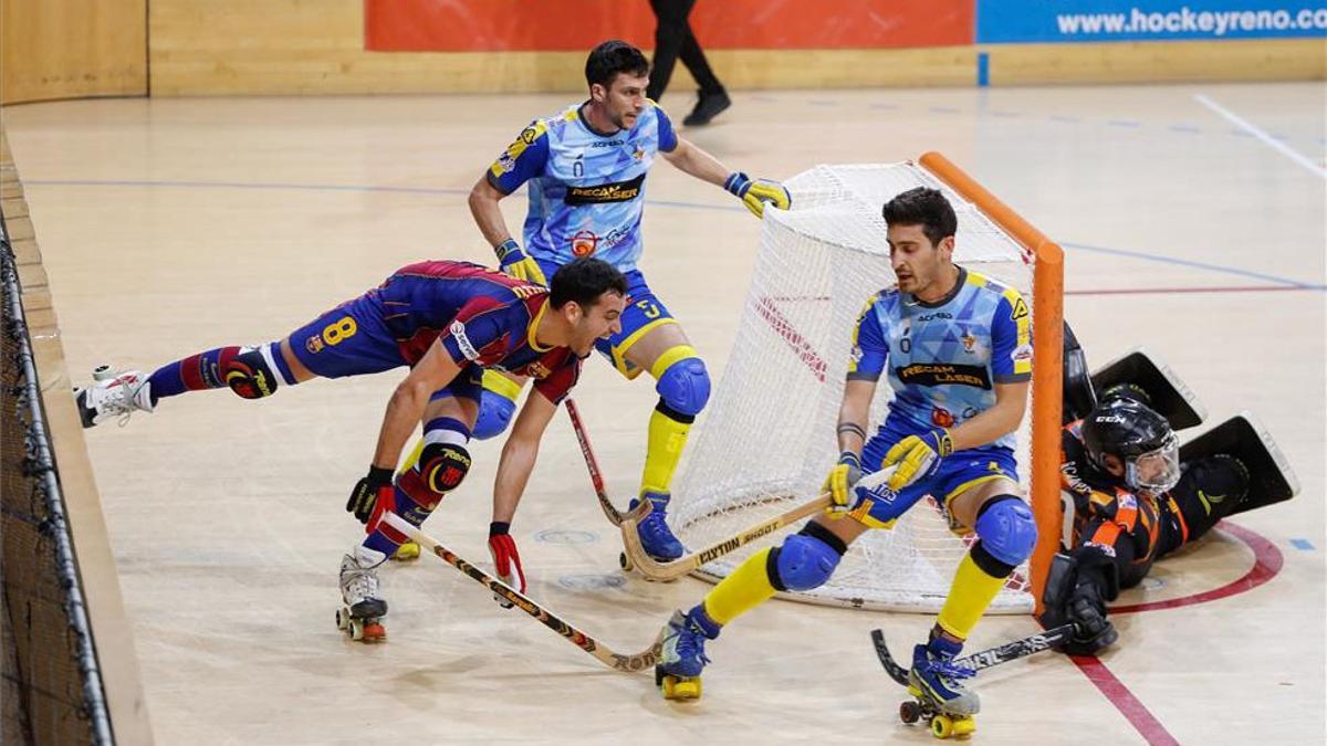 El Barça fue muy exigido por el Caldes