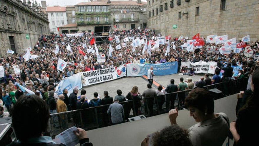 Queremos Galego convoca una manifestación el 23 de enero