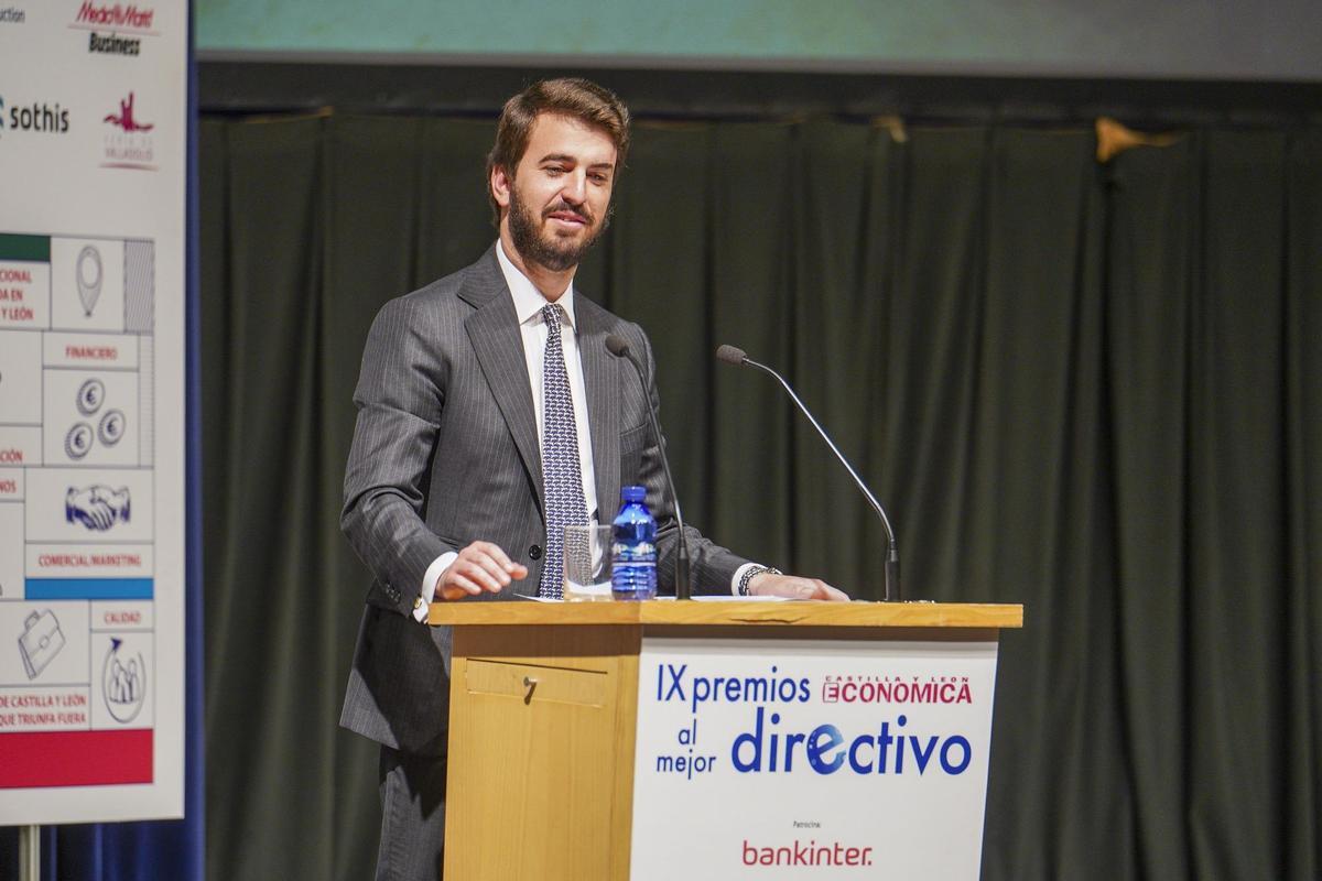 El vicepresidente de la Junta de Castilla y León, Juan García-Gallardo, durante la clausura de los Premios Castilla y León Económica al Mejor Directivo. El vicepresidente de la Junta de Castilla y León, Juan García-Gallardo, durante la clausura de los Premios Castilla y León Económica al Mejor Directivo.
