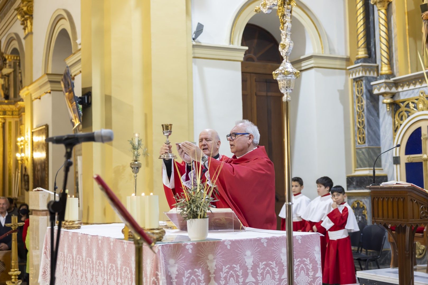 Bendición y procesión de Las Palmas en Torrevieja de Domingo de Ramos en la Semana Santa 2024