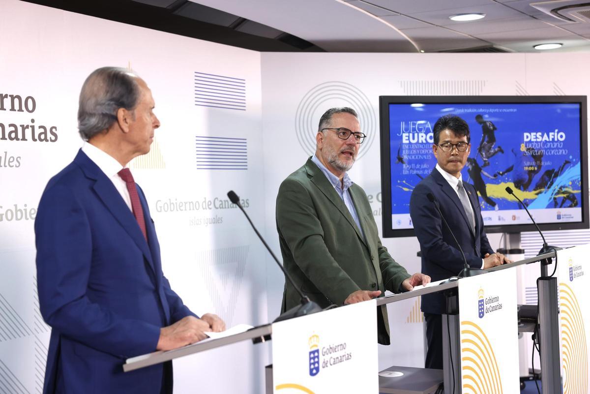 Canarias se convierte en la capital europea de los deportes tradicionales y estrecha lazos con Corea a través de la lucha