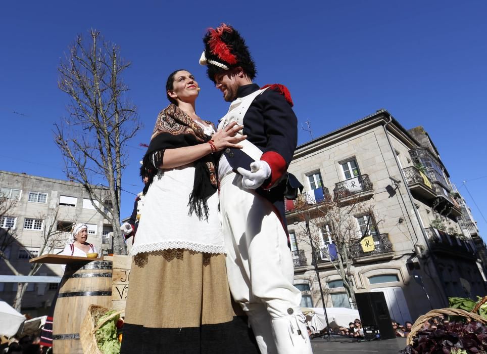 La representación de la Reconquista de Vigo vuelve a abarrotar las calles del Casco Vello de miles de vigueses