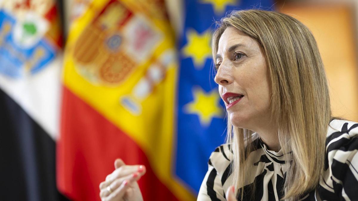 María Guardiola, presidenta de la Junta de Extremadura