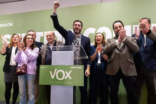 En imágenes | Vox duplica sus escaños en las Cortes de Aragón
