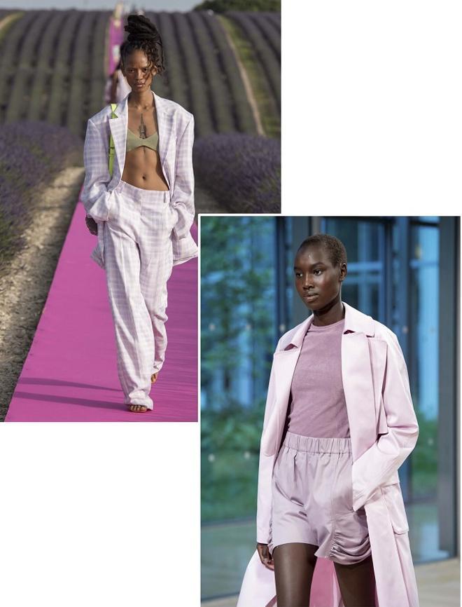 El lila es tendencia en las pasarelas de primavera-verano 2020: looks de Jacquemus y Tibi