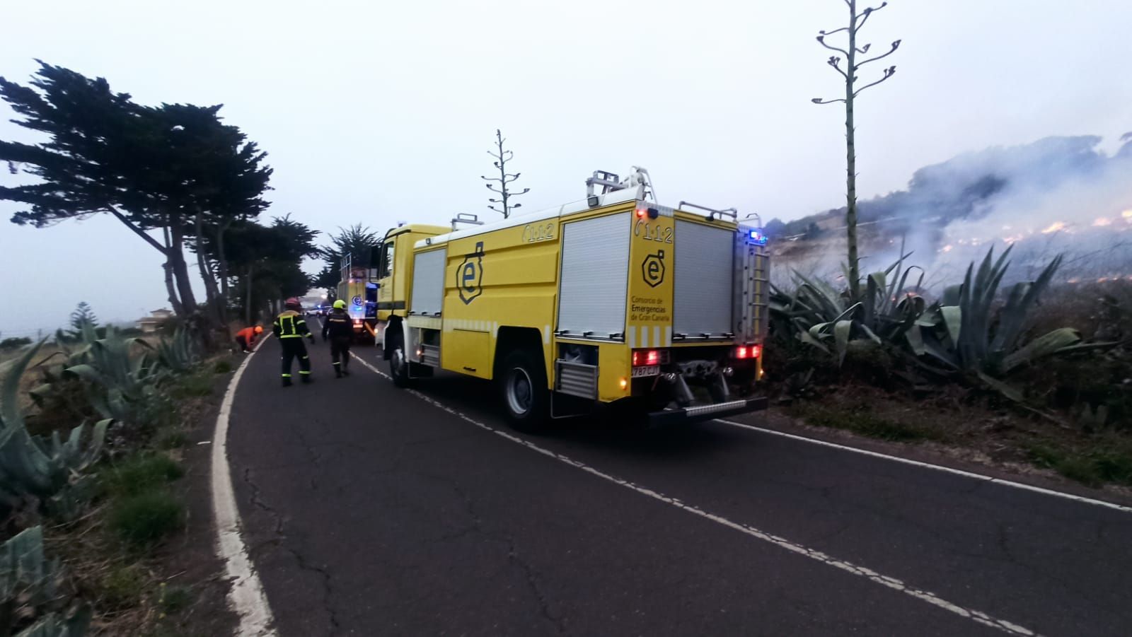 Conato de incendio en Guía, Gran Canaria