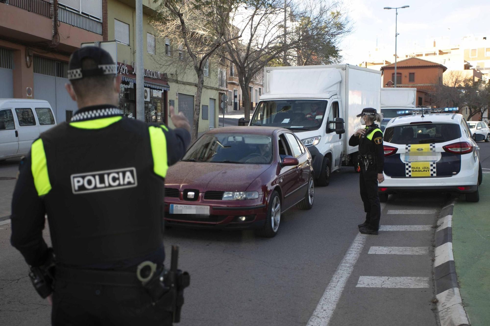 Tercer fin de semana de cierre perimetral en Sagunto